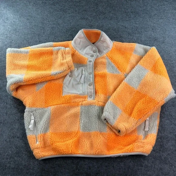 Free People Movement Womens Hit Slopes Jacket XS Orange Long Sleeve Fp Fleece - Picture 2 of 15